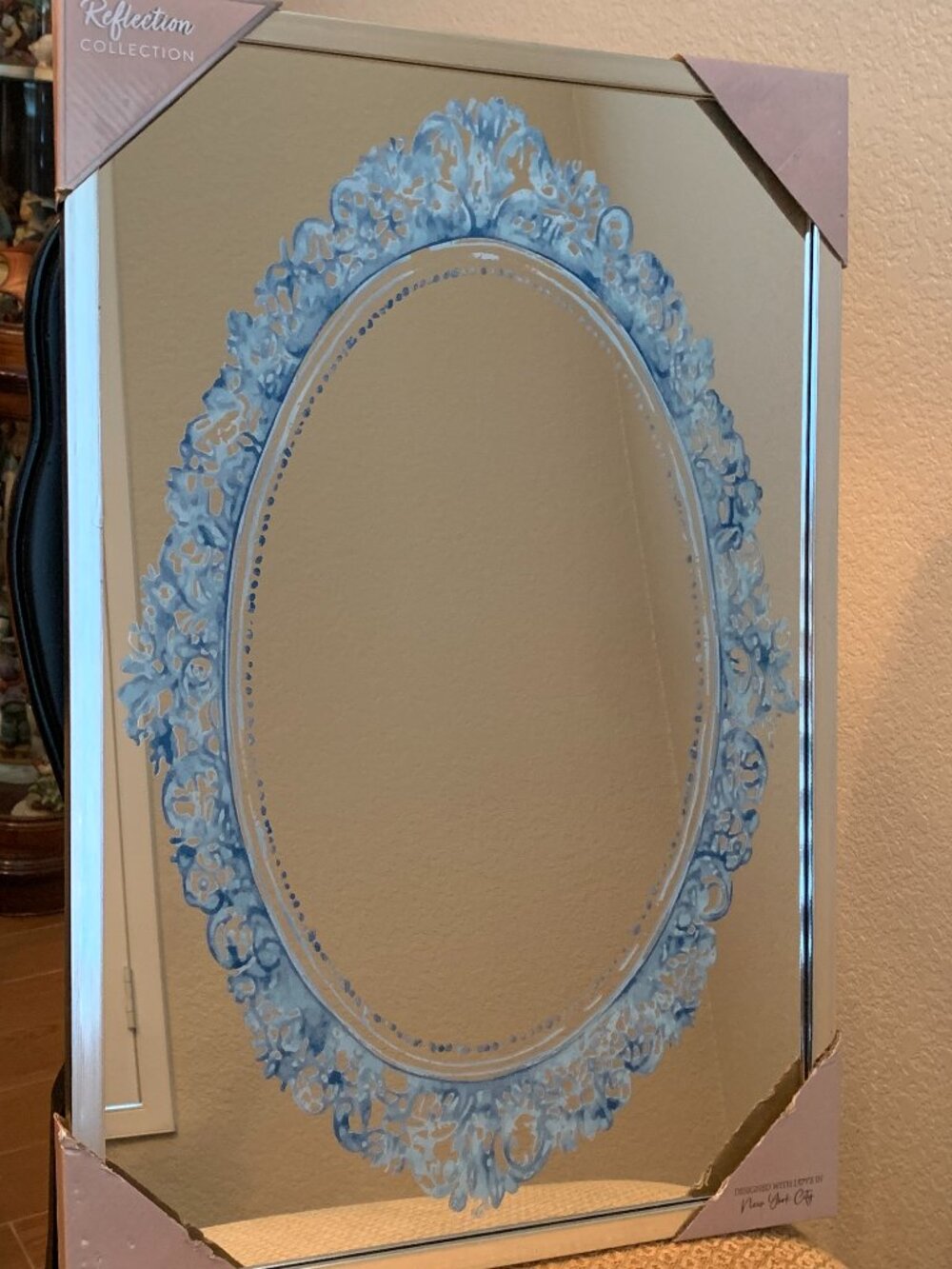 Princess Mirror 16"x24" Silver Blue